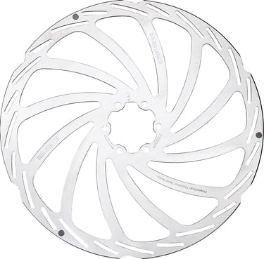 Bbb cycling schijfrem powerstop 6-gaats remschijf bbs-115 - zilver - 220 mm