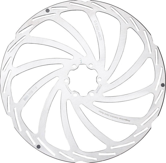 Bbb cycling schijfrem powerstop 6-gaats remschijf bbs-115 - zilver - 220 mm