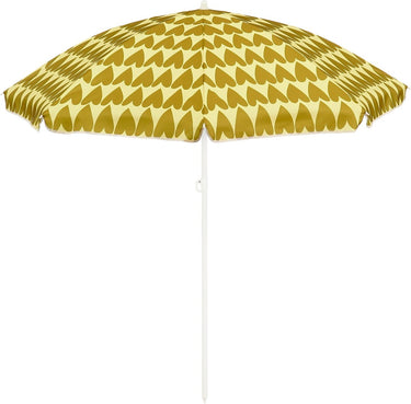 Mica decorations heart strandparasol - h180 x ø160 cm - bruin