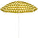 Mica decorations heart strandparasol - h180 x ø160 cm - bruin