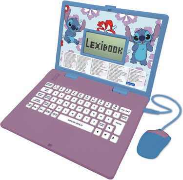 Lexibook stitch tweetalige educatieve laptop met 124 activiteiten (en pt)