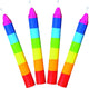 Goki kaarsjes regenboog, 10st.