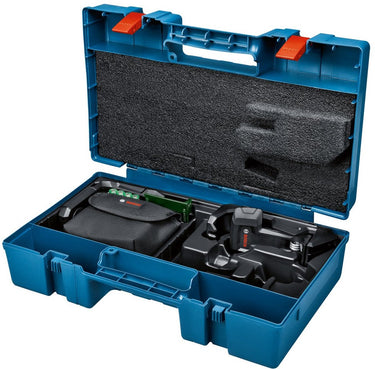 Bosch professional gll 2-15 g kruislijnlaser groen + plafondklem dk 10 in koffer - 0601063w02