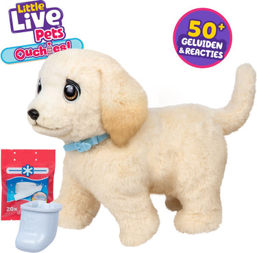 Spectron little live pets ouchies puppy cooper - interactieve knuffel