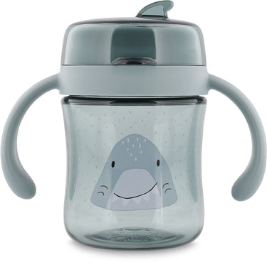 Trixie | 360° drinkbeker met handvatten - mr. shark - gemakkelijk vast te pakken - lekvrij - tritan - vaatwasserbestendig