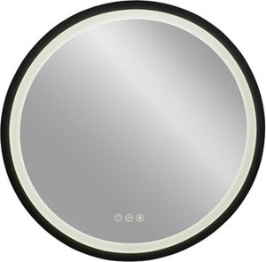 Plieger nero round spiegel rond 80 cm met led met touch bediening