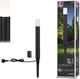 Paulmann led-bolderlamp flarea ip65 400mm 3000k 3,1w 280lm 230v zwart aluminium