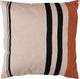 Woood hani kussen - katoen - khaki zwart - 45x45x10