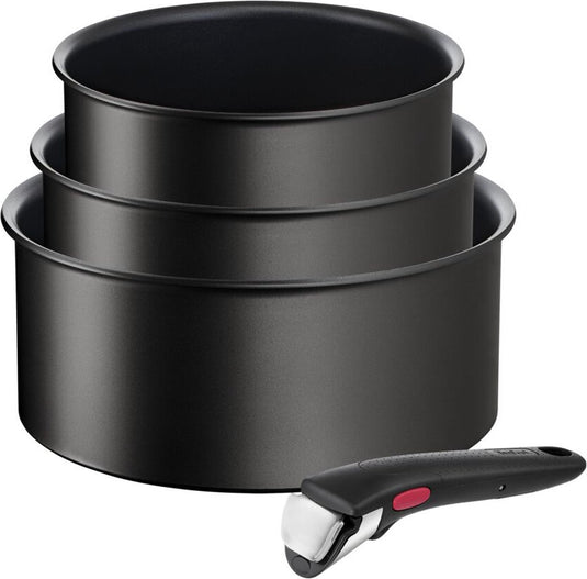 Tefal ingenio unlimited - pannenset - 4-delig - inductie - stapelbaar - afneembare handgreep - ruimtebesparend