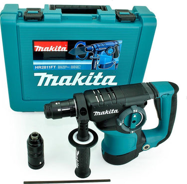 Makita hr2811ft sds-plus combihamer incl. snelspanboorkop in koffer - 800w - 2,9j