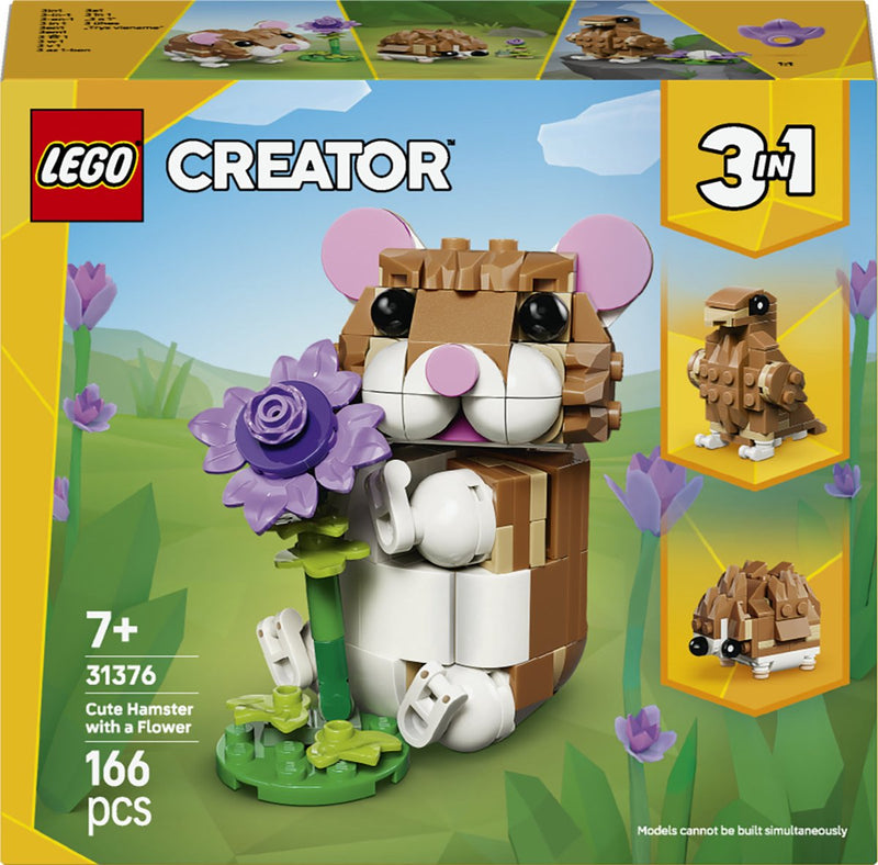 Load image into Gallery viewer, Lego ® creator 3in1 schattige hamster met bloem - 31376
