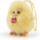 Trudi - charms sleutelhanger knuffel kuiken 10 cm - handgemaakt in italie - pluche knuffel - knuffeldier voor jongens en meisjes - geel - 10x10x8 cm maat xxs