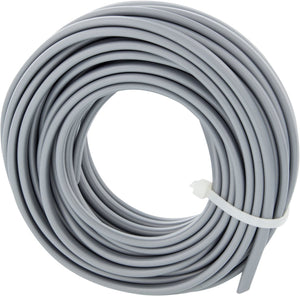 Q-link huishoudsnoer plat - belastbaar tot 1200w - 2 x 0.75 mmâ² - 10 m - zilver
