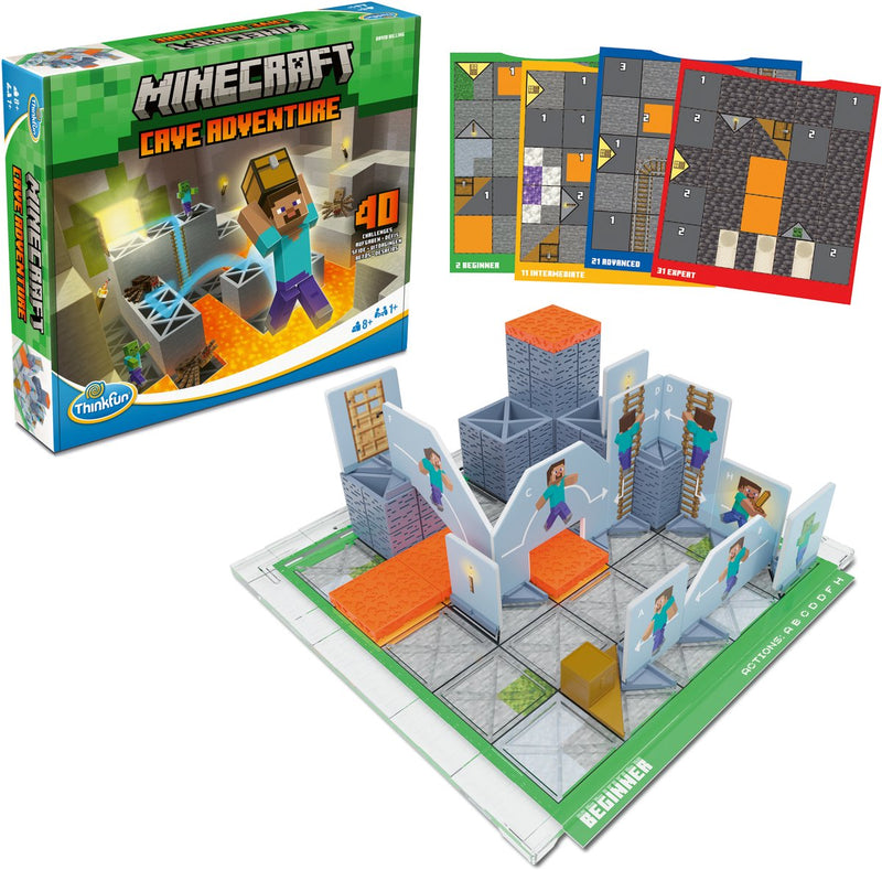Load image into Gallery viewer, Thinkfun – minecraft cave adventure – logicaspel – vanaf 8 jaar
