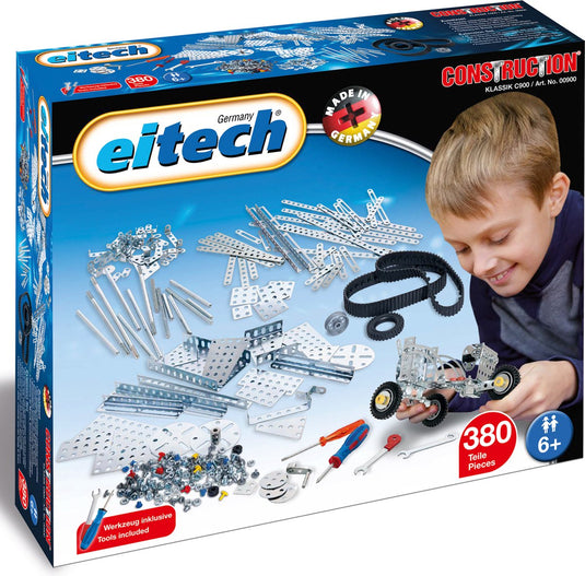 Eitech ® uitbreidingsset – 380-delig – metalen constructieonderdelen voor eigen bouwprojecten – compatibel met m4 bouwsystemen – vanaf 6 jaar