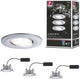 Paulmann led-inbouwlamp calla basisset zwenkbaar ip65 rond 90 mm 30° 3x6w 3x530lm 230v 4000k chroom mat