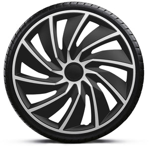 Gorecki wieldoppenset turbo van 17 zwart zilver