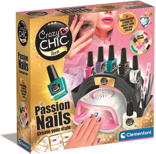 Clementoni crazy chic passion nails nagelset