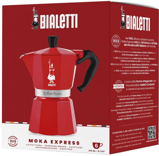 Bialetti moka express 6 kops - nutcracker