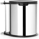 Brabantia built-in-bin prullenbak - 15 liter - brilliant steel