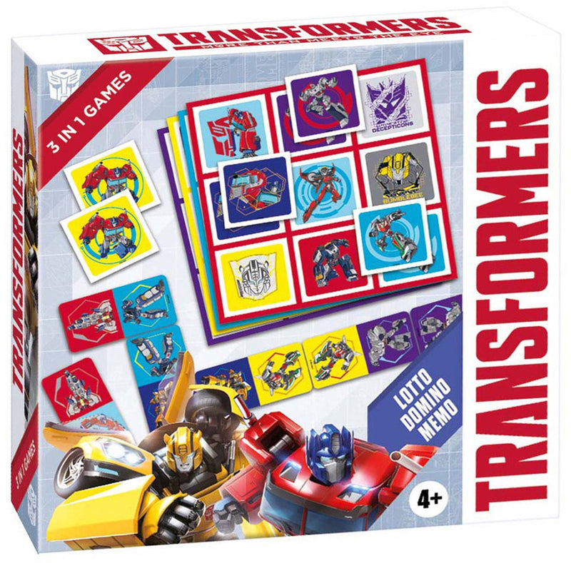 Load image into Gallery viewer, Tactic transformers 3in1 memo lotto domino
