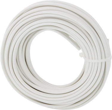 Q-link tweelingsnoer - zwakstroom tot 42 volt - 2 x 0,75 mmâ² - 10 m - wit