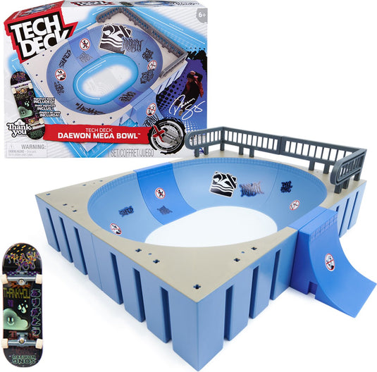 Tech deck x-connect park creator - daewon mega bowl - aanpasbare ramp met uniek vingerskateboard
