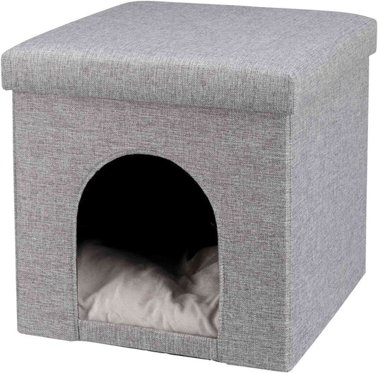 Trixie poef kattenmand relax-iglo alois grijs
