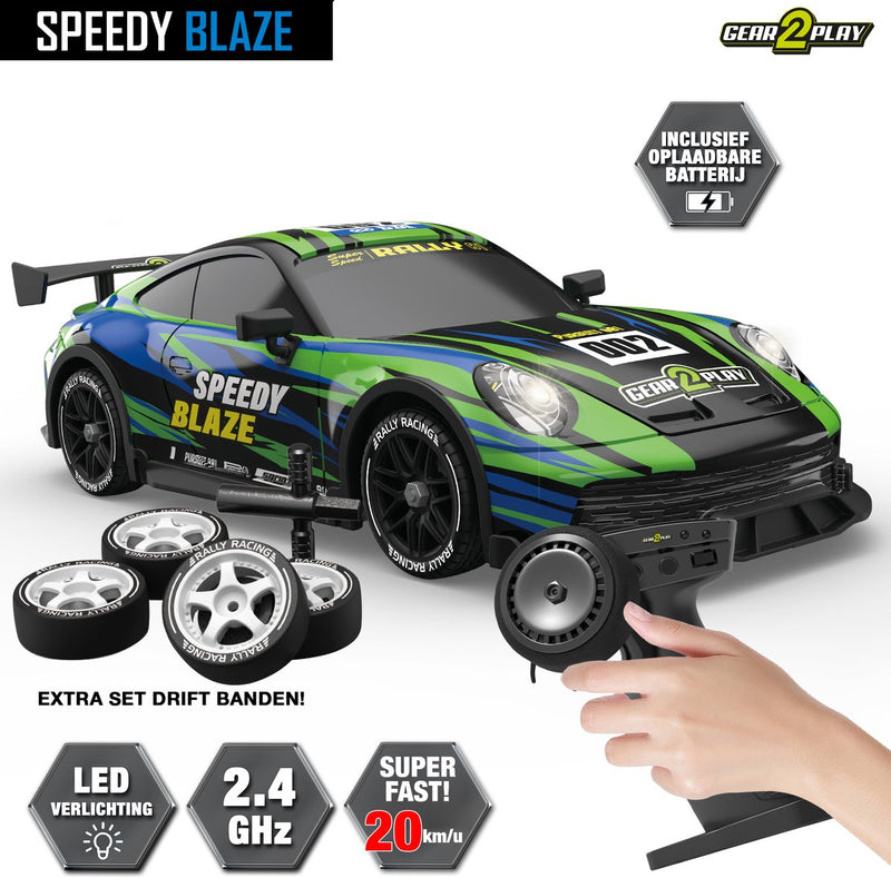Load image into Gallery viewer, Gear2play speedy blaze rc raceauto met verlichting

