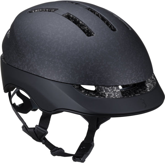 Bbb cycling sidestreet mips urban fietshelm - unisex - e-bike helm met fidlock sluiting - 14 ventilatiegaten - s (51-55cm) - mat zwart
