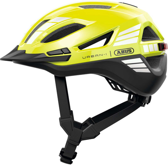 Abus fietshelm urban-i 4.0 ace signal yellow l - 57-61 cm - geel - geschikt voor gebruik op elektrische fietsen - stadsfietsen - 300 g