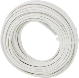Q-link tweelingsnoer - zwakstroom tot 42 volt - 2 x 0,75 mmâ² - 10 m - wit