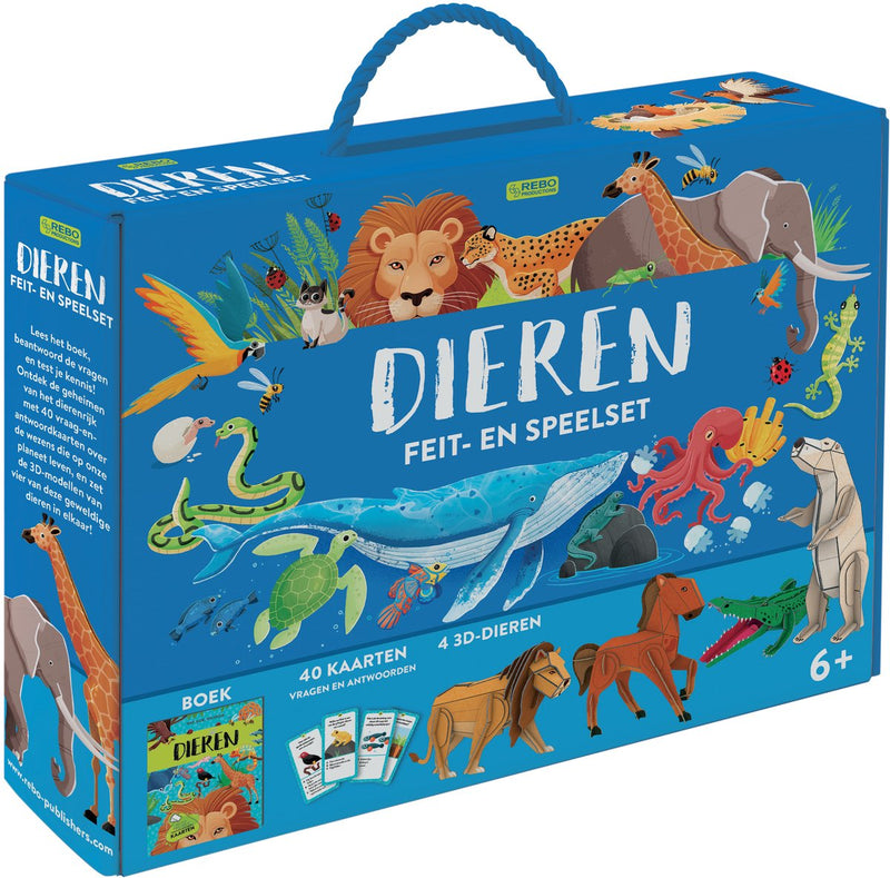 Load image into Gallery viewer, Rebo dieren - feit- en speelset
