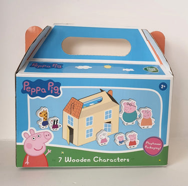 Peppa pig houten speelfiguren set - 7dlg.