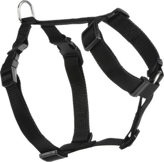 Beeztees wandel- en autogordel - hond - nylon - zwart - 50-75 cm