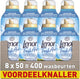 Lenor fresh air wasverzachter - zomerbriesje aan zee - 8 x 50 wasbeurten