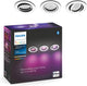 Philips hue centura inbouwspot - wit en gekleurd wit - 3-pack - wit - rond - gu10