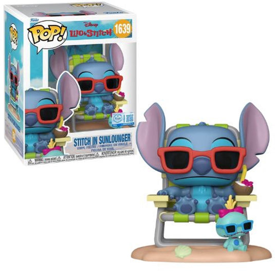 Funko pop! plus: disney lilo stitch - stitch in sunlounger