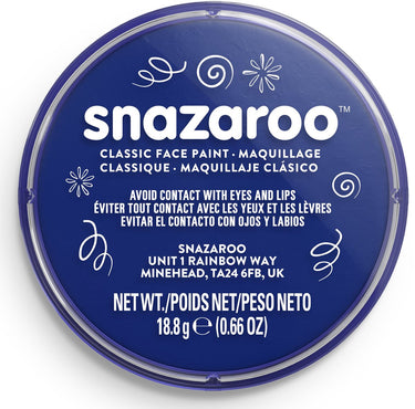 Snazaroo 1118333 - dark blue - 18ml aqua schmink kinderschmink voor kinderen en volwassenen