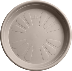 Elho universele schotel rond 48 - schotel voor binnen buiten accessoires - ø 48.0 x h 7.0 cm - paddenstoel beige