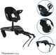Titanium baby meerijdplankje smart joy2ride met zitje all black