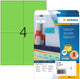 Herma 4564 gekleurde etiketten a4 groen 105x148mm papier verwijderbaar 80st.