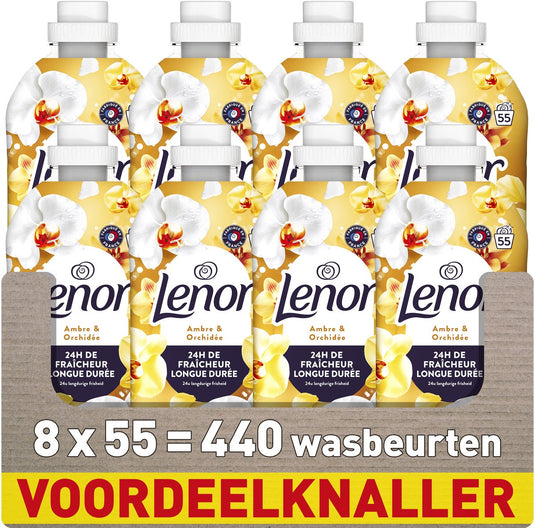 Lenor wasverzachter - amber orchidee - 8 x 55 wasbeurten