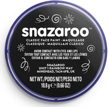 Snazaroo 1118111 - black - 18ml aqua schmink kinderschmink voor kinderen en volwassenen
