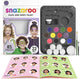 Snazaroo 1172197 kindergrime set ultimate party pack - 12 heldere kleuren inclusief glitter – face paint set kinderen – schminkset met accessoires, waterbasis afwasbaar – voor feest, carnaval halloween