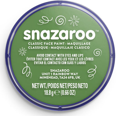 Snazaroo 1118477 - grass green - 18ml aqua schmink kinderschmink voor kinderen en volwassenen
