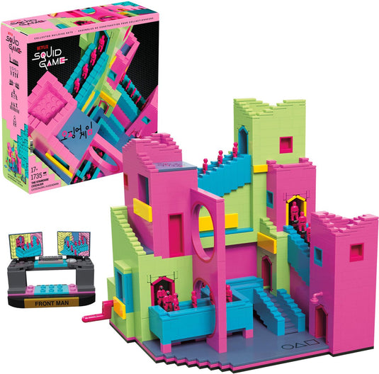 Mattel squid game mega construction set squid game staircase construction kits