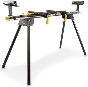 Powerplus verstekzaag onderstel powx075200 - stabiele, opvouwbare 2mx635mm tafel, max. 150kg - hoogte 985mm - anti-slip - rollers