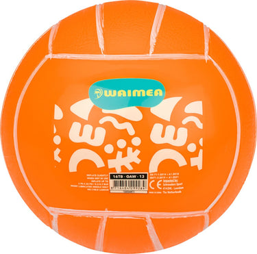 Waimea strandbal - pvc - 13 cm - fluororanje