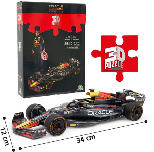 Merkloos sans marque 3d-puzzel - formule 1 - 34 cm - max verstappen